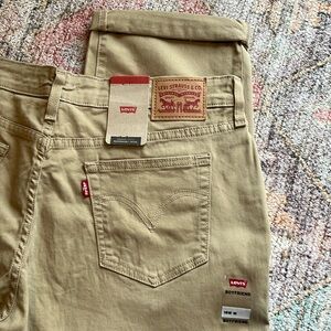 New! Levi’s Boyfriend Khaki Twill Relaxed Tapered Jeans size 18W